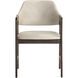 Milton Smoke Acacia / Bravo Cream Dining Armchair